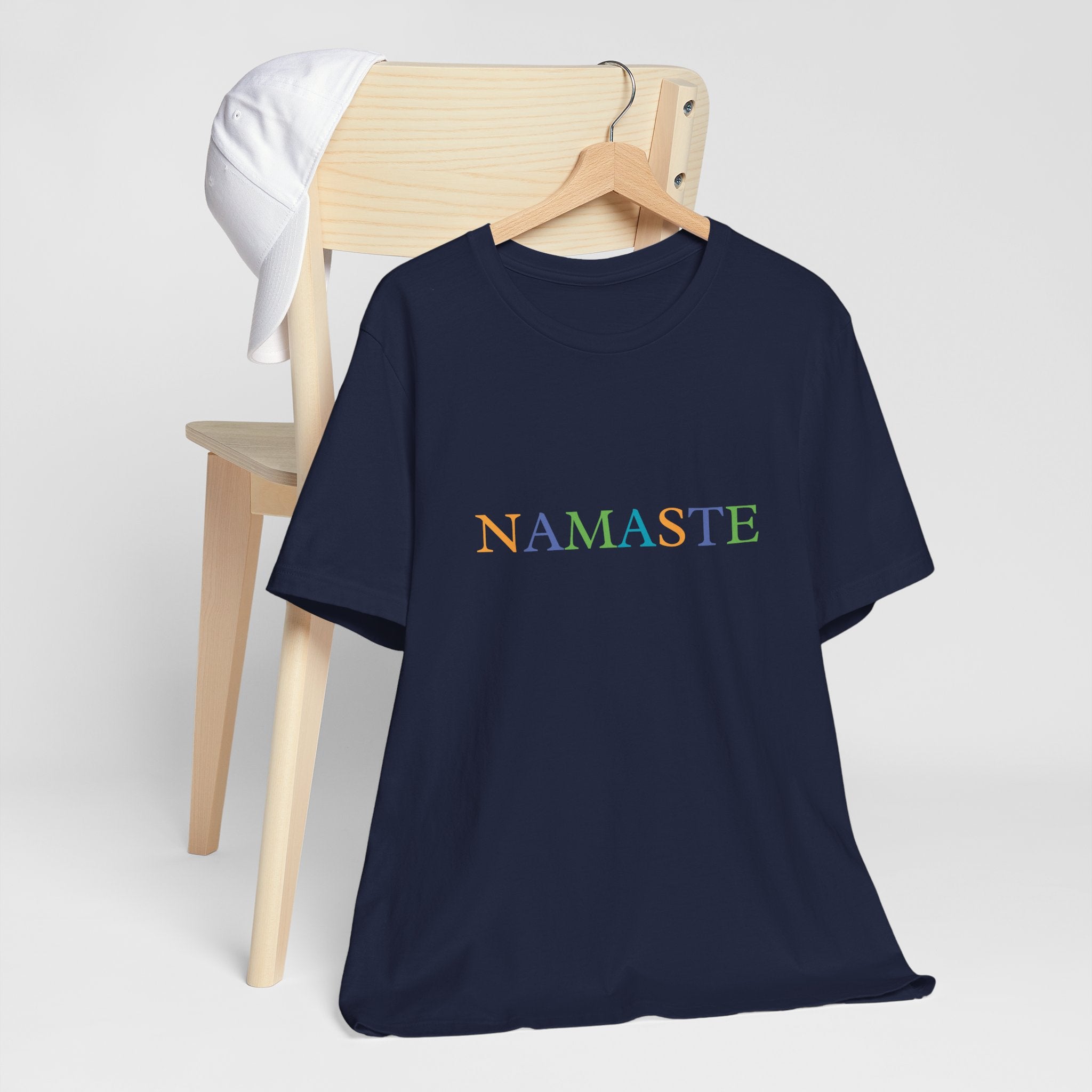 Tramunquiero NAMASTE Unisex T-shirt met ronde halslijn